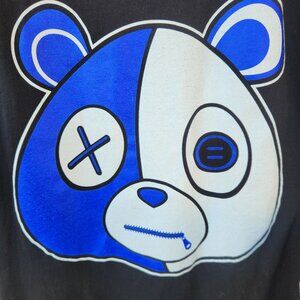 Kickstart EBEARROY Black & Blue Panda Graphic T-Shirt
